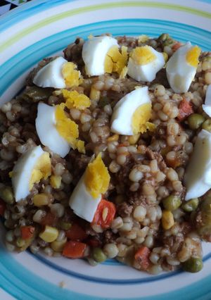 Una foto de Guiso de mote con verduras y carne