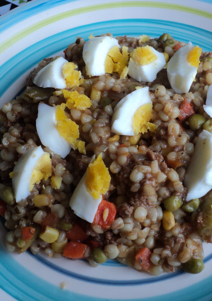 Una foto de Guiso de mote con verduras y carne