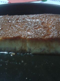 Una foto de Budín de pan con leche condensada y nueces