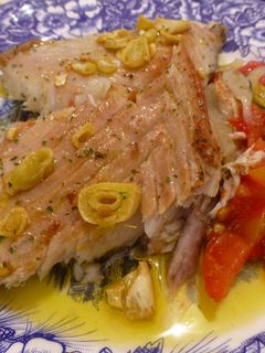 Una foto de Ventresca de bonito al horno o ijada