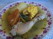 Una foto de cazuela de pollo