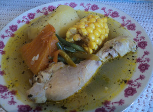 Una foto de Cazuela de ave chilena