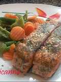 Salmón al horno con eneldo Maggitta