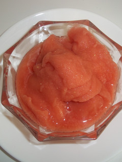 Una foto de Helado de sandía Thermomix