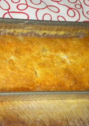 Una foto de Budin de mandarina y chocolate