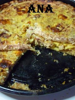 Una foto de Tarta con pollo a la parrilla casera