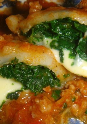Una foto de Sorrentinos de espinaca y queso