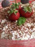 Tiramisú diferente con fresas
