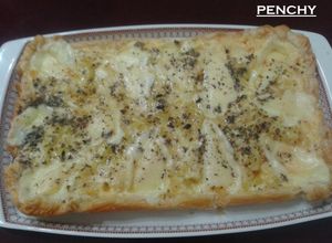 Foto principal de Tarta de calabacín con queso provolone al orégano