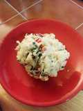 Ensalada de papas con aderezo especial de cilantro y jengibre