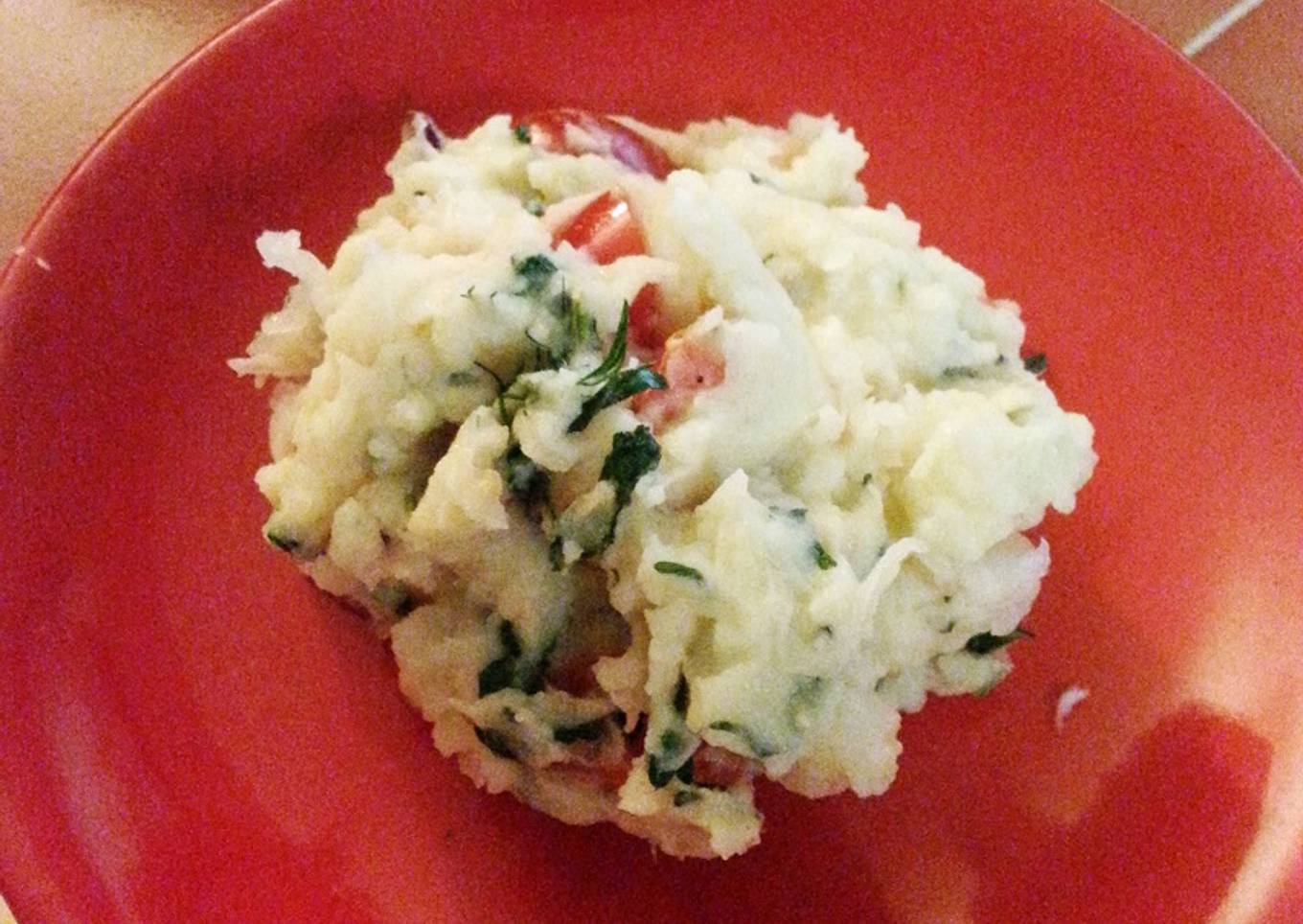 Ensalada de papas con aderezo especial de cilantro y jengibre<br />