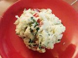 Ensalada de papas con aderezo especial de cilantro y jengibre