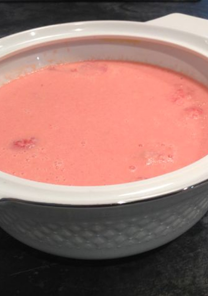 Una foto de Gazpacho de sandía (sopa de sandía)