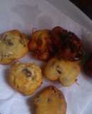 Buñuelos con pasas de uvas