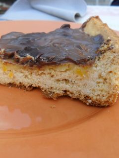 Una foto de Tarta de naranja y chocolate