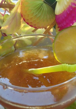 Una foto de Sorbete de daiquiri moreno