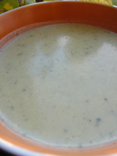 Una foto de Sopa fría de calabacín