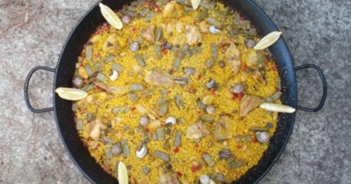 Paella valenciana auténtica Receta de Benalmádena- Cookpad