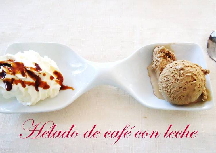 Helado de café con leche