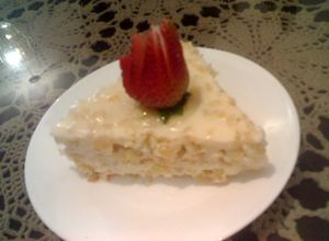 Una foto de Postre de piña