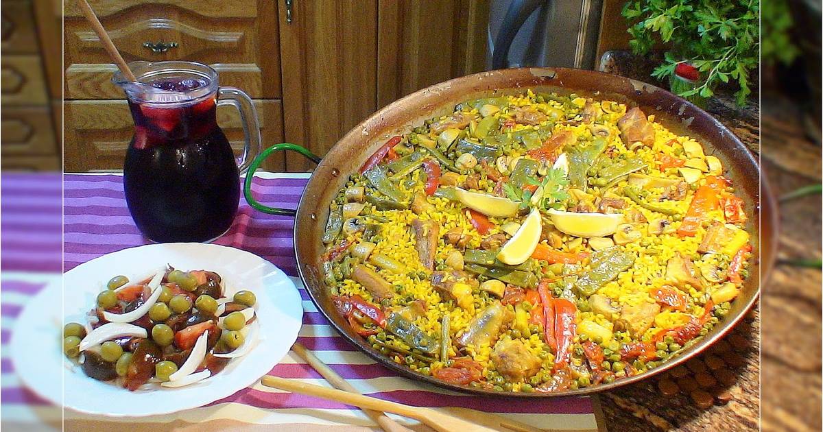 Paella de costillas con verduras Receta de lolidominguezjimenez Cookpad