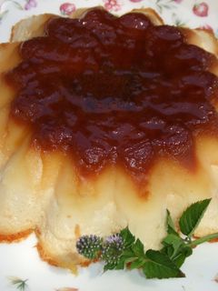 Una foto de Budín de vainilla para dieta