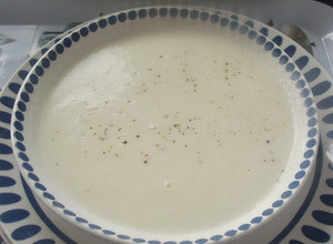 Una foto de Sencilla crema de coliflor