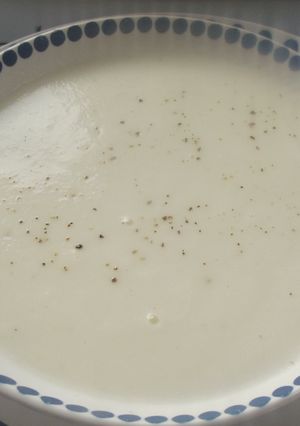 Una foto de Sencilla crema de coliflor