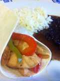 Fajitas de pollo Tex-Mex