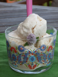 Una foto de Helado de queso mascarpone y canela