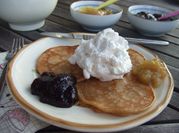 Una foto de tortitas nata