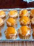 Tartaletas de melocotón facilitas y rápidas