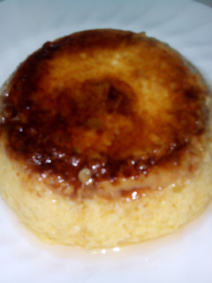 Una foto de Flan dulce de calabacín