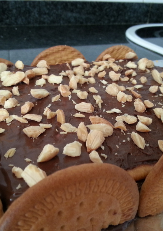Una foto de Tarta de chocolate sin horno fácil