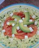Ensalada de repollo tricolor