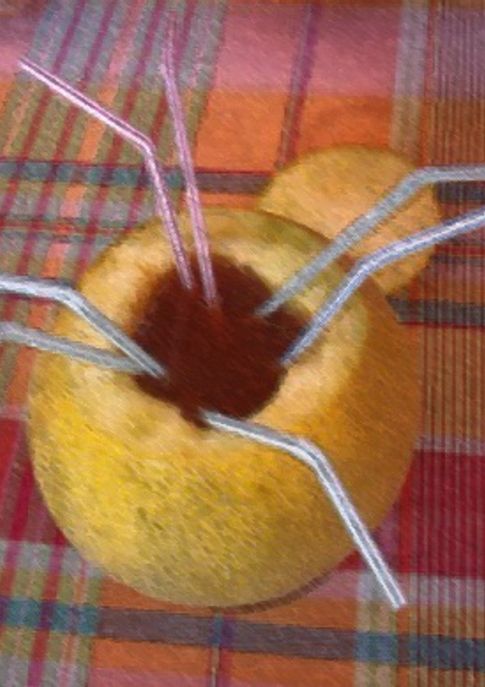Una foto de Melón con ron