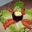 Canastillos de betarragas rellenas I