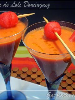 Una foto de Gazpacho con sandía