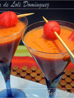 Una foto de Gazpacho con sandía