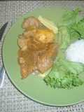Costillas de puerco en mostaza