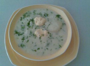 Una foto de CHANGUA O CALDO DE HUEVO