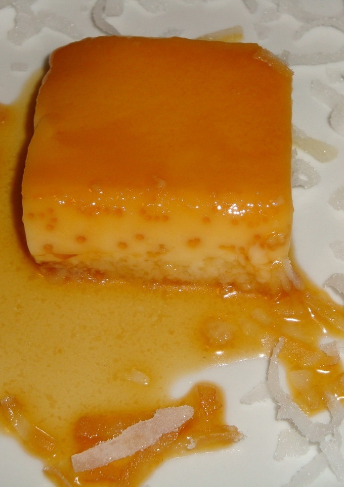 Una foto de Flan de coco al baño Maria