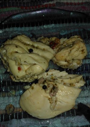 Una foto de Pollo sancochado