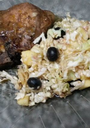 Una foto de Costillitas de cerdo con dulce de naranjas amargas