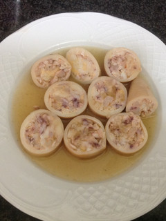 Una foto de Calamares rellenos de gambas AMC