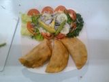 Empanadas de guisado de camarón