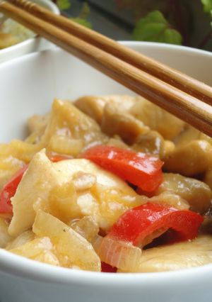 Una foto de Pollo kung pao