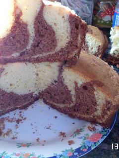 Una foto de Torta cebra súper fácil