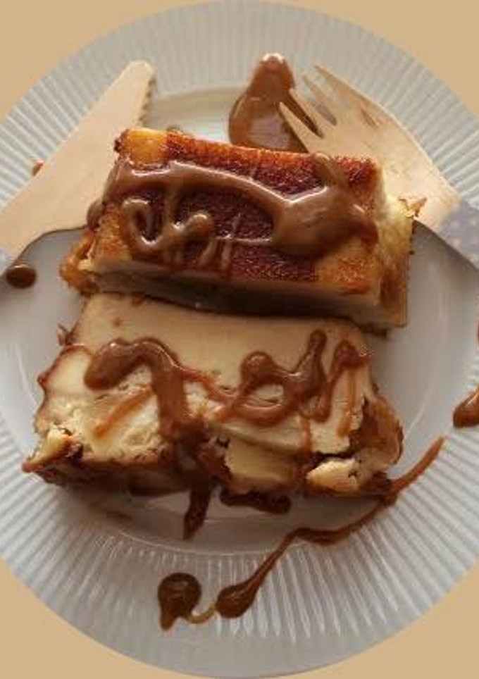 Una foto de Dulce de queso mascarpone con manzana