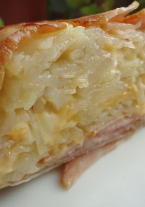 Una foto de Torta de patata y bacon